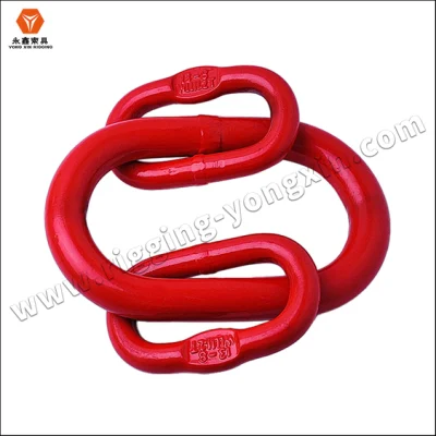 Low Price European Type Drop Forged High Quality Rigging Hardware G80 Alloy Steel Oblong Master Link Assembly|Sling Chain Part Master Link Assembly Rigging