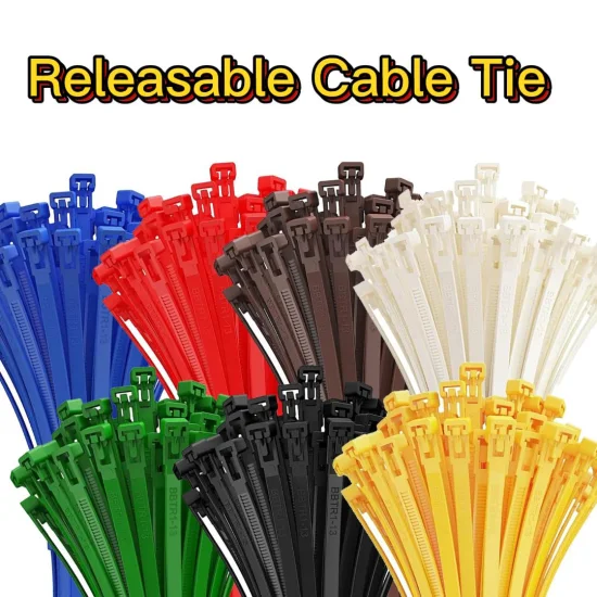 Lpsl Releasable Nylon Cable Ties, Heavy Duty Reusable Tie Wraps, Strong Nylon Zip Ties